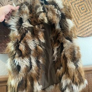 Beautiful Women’s Small Brown Faux Fur Vest